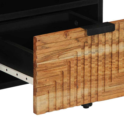 vidaXL TV Cabinet with Drawer Brown 100 x 33 x 46 cm Solid Mango Wood