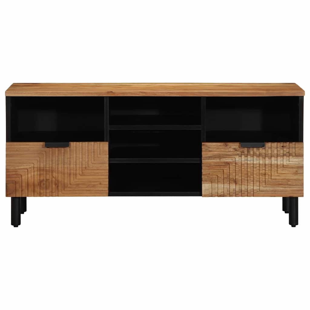 vidaXL TV Cabinet with Drawer Brown 100 x 33 x 46 cm Solid Mango Wood