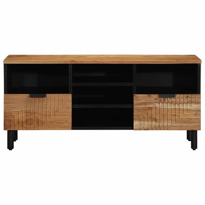 vidaXL TV Cabinet with Drawer Brown 100 x 33 x 46 cm Solid Mango Wood
