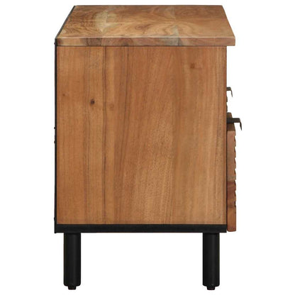 vidaXL TV Cabinet with Drawer Brown 100 x 33 x 46 cm Solid Mango Wood