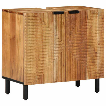 vidaXL Bathroom Sink Cabinet Brown 62 x 33 x 58 cm Solid Mango Wood