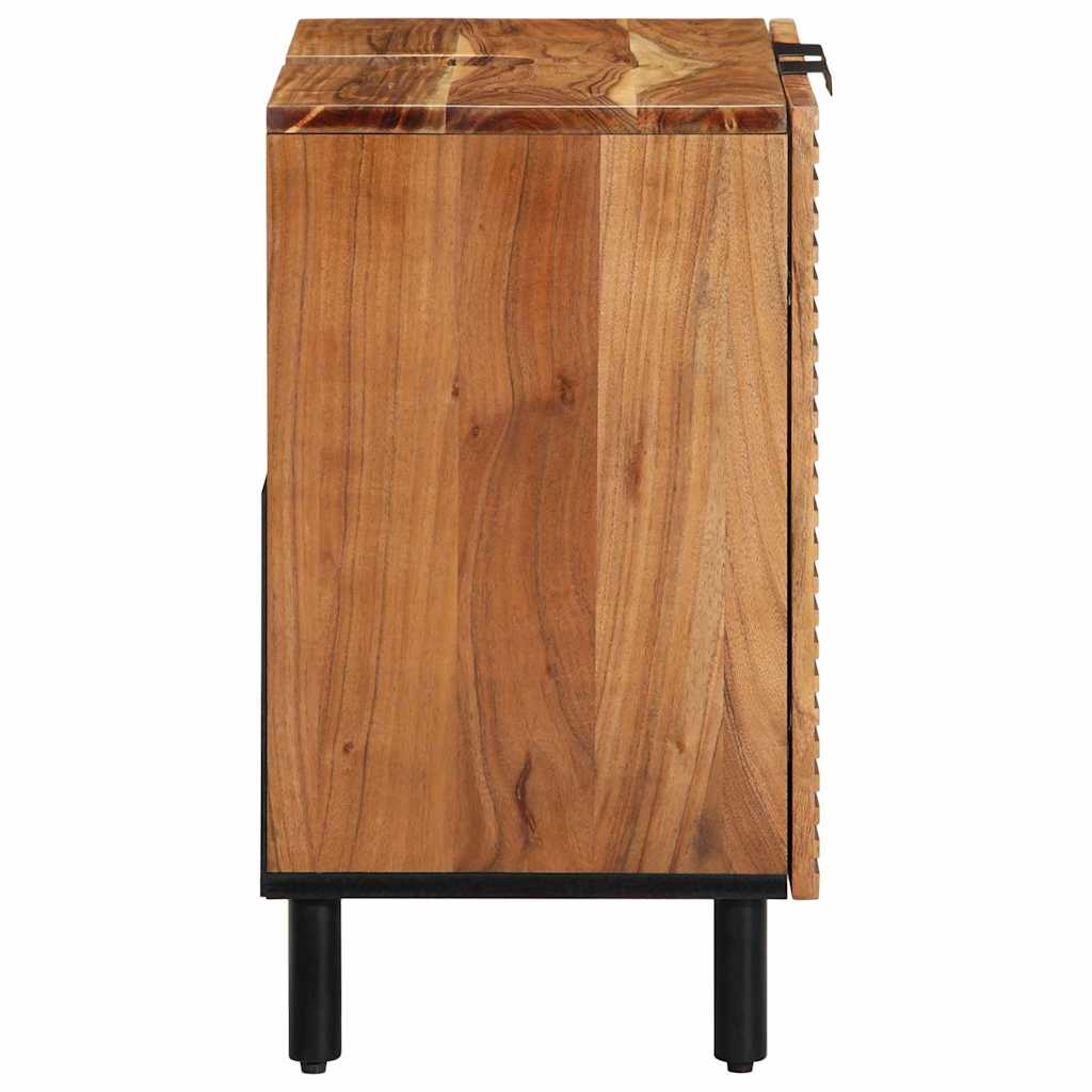 vidaXL Bathroom Sink Cabinet Brown 62 x 33 x 58 cm Solid Mango Wood