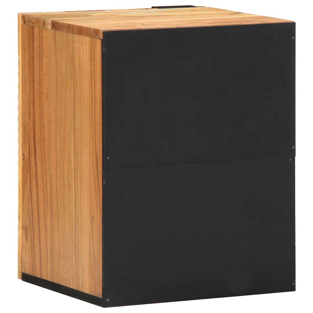 vidaXL Bathroom Hanging Cabinet Brown 38 x 33 x 48 cm Solid Mango Wood