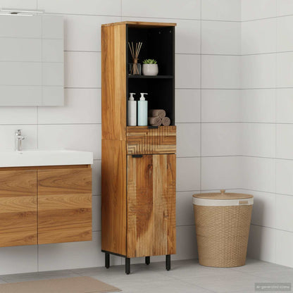 vidaXL Bathroom Cabinet Brown 38 x 33 x 160 cm Solid Mango Wood