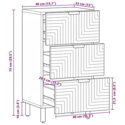 vidaXL Sideboard 40 x 33 x 75 cm