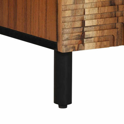 vidaXL Sideboard with Shelf Brown 60 x 33 x 75 cm Solid Mango Wood