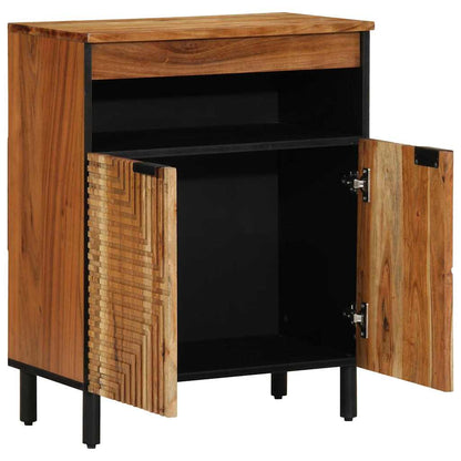 vidaXL Sideboard with Shelf Brown 60 x 33 x 75 cm Solid Mango Wood