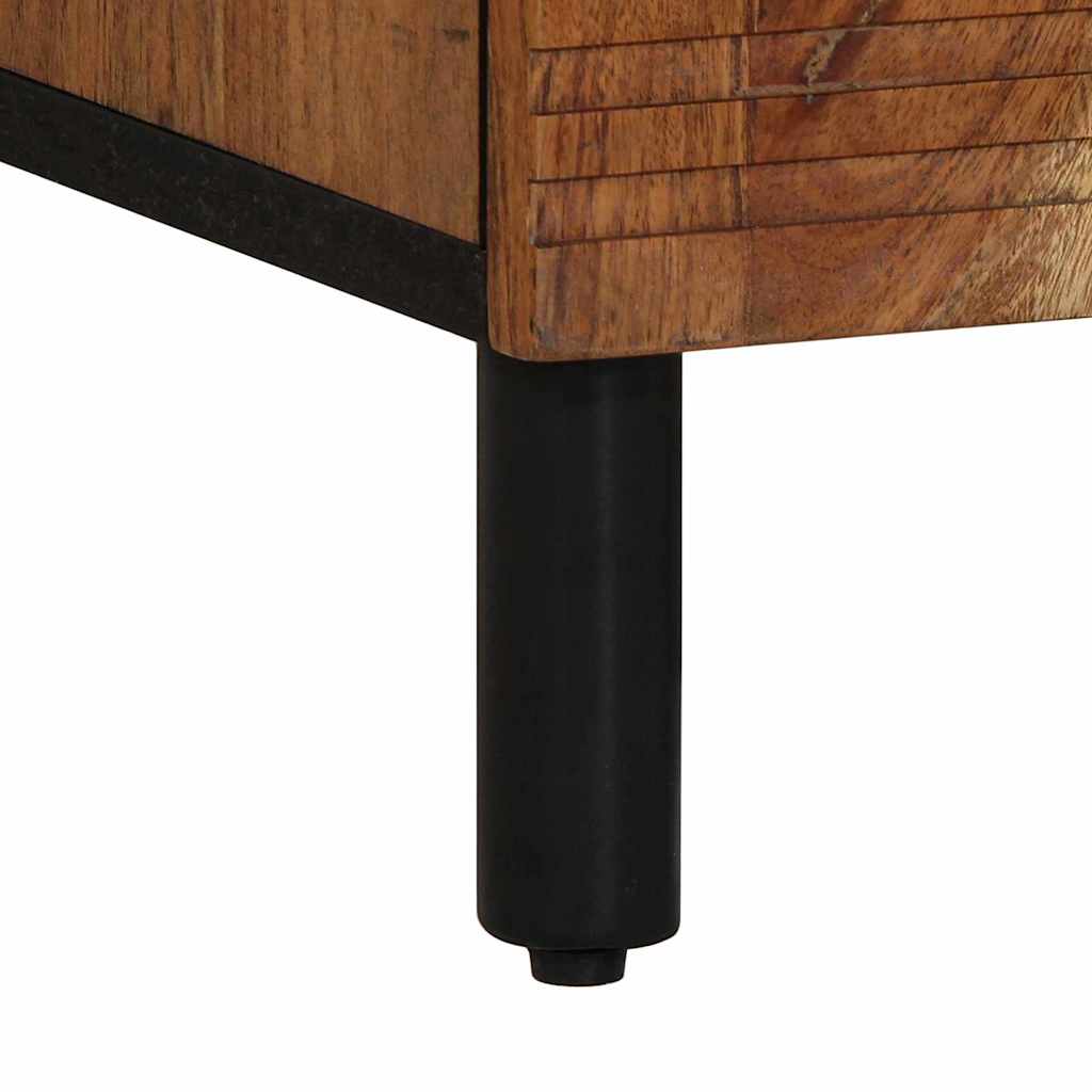 vidaXL Sideboard with Shelf Brown 60 x 33 x 75 cm Solid Mango Wood