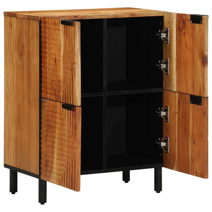 vidaXL Sideboard with Shelf Brown 60 x 33 x 75 cm Solid Mango Wood