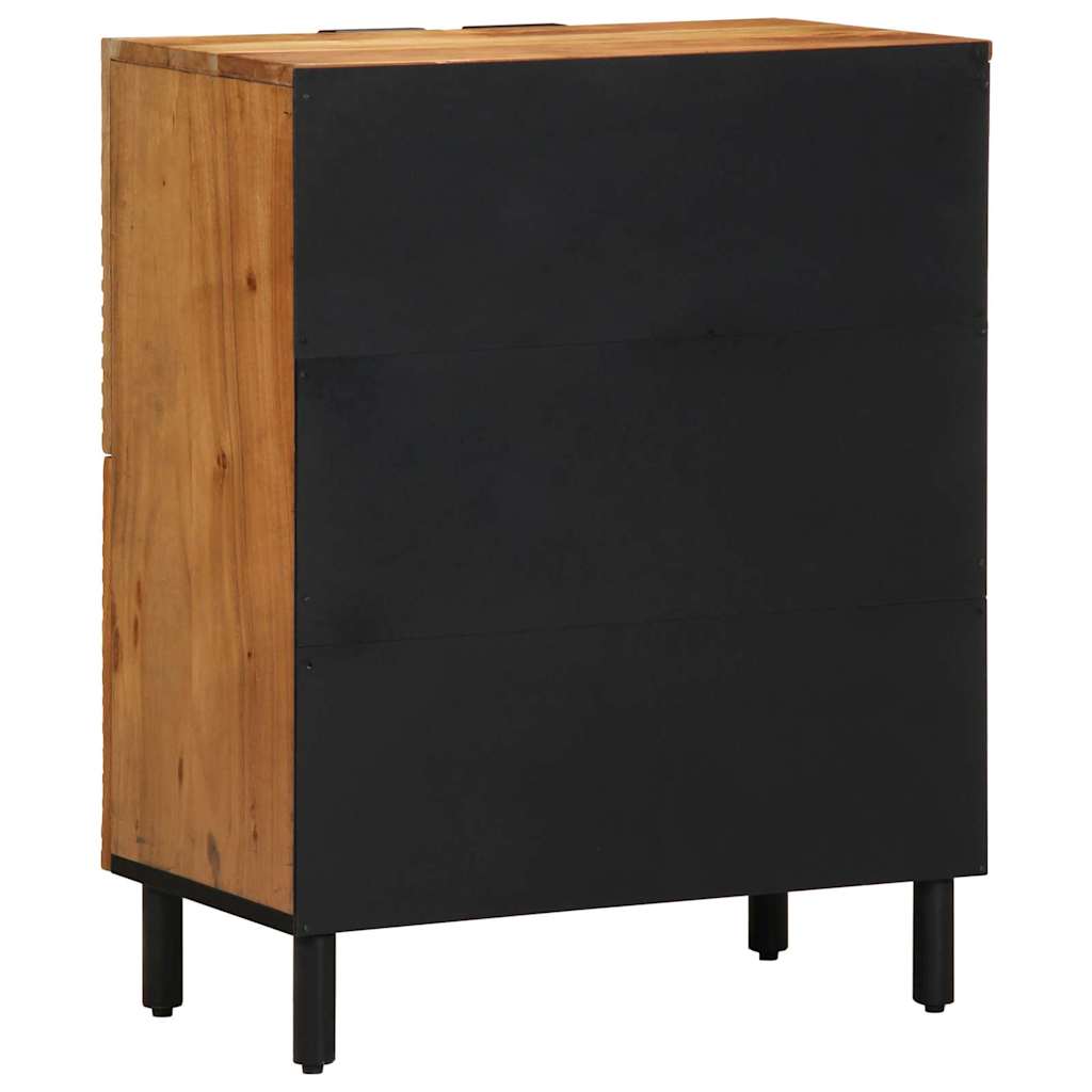 vidaXL Sideboard with Shelf Brown 60 x 33 x 75 cm Solid Mango Wood