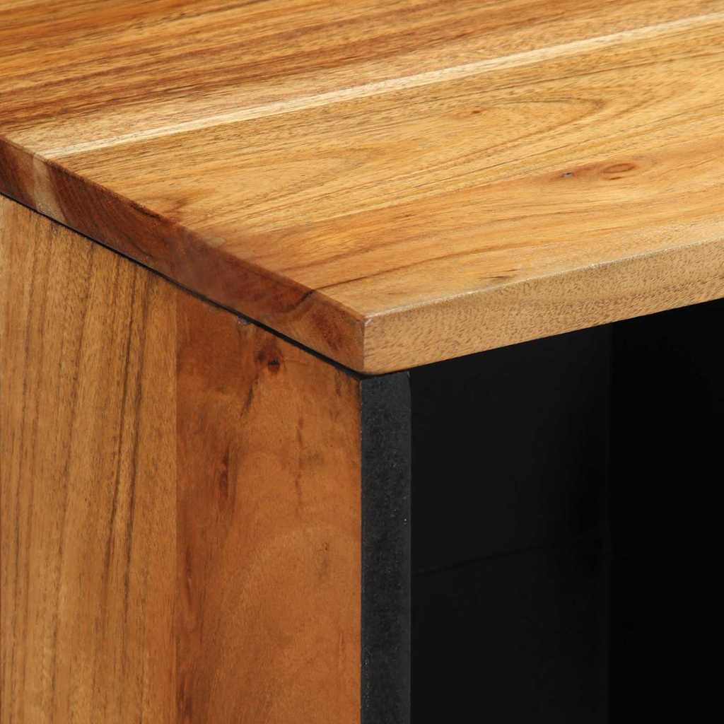 vidaXL Sideboard with Shelf Brown 80 x 33 x 75 cm Solid Mango Wood