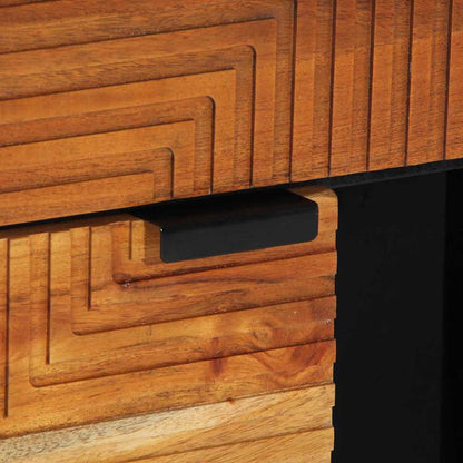 vidaXL Sideboard with Shelf Brown 80 x 33 x 75 cm Solid Mango Wood
