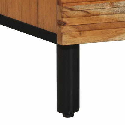 vidaXL Sideboard with Shelf Brown 80 x 33 x 75 cm Solid Mango Wood