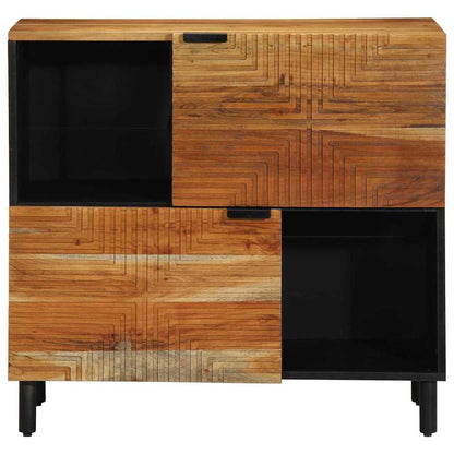vidaXL Sideboard with Shelf Brown 80 x 33 x 75 cm Solid Mango Wood