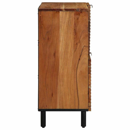 vidaXL Sideboard with Shelf Brown 80 x 33 x 75 cm Solid Mango Wood