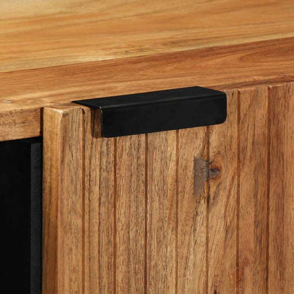 vidaXL Sideboard with Shelf Brown 90 x 33 x 75 cm Solid Mango Wood