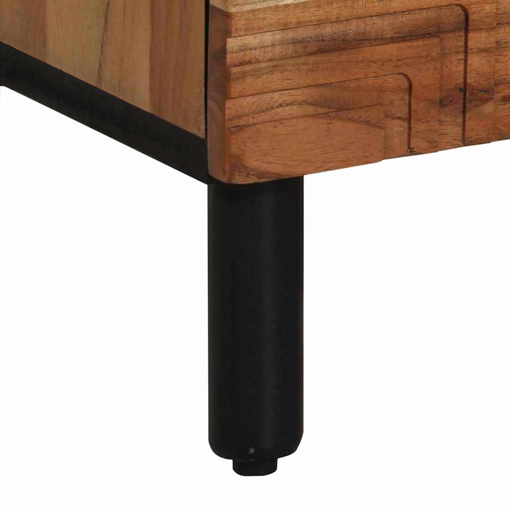 vidaXL Highboard with Shelf Brown 40 x 33 x 110 cm Solid Mango Wood