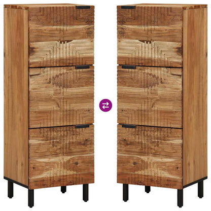 vidaXL Highboard with Shelf Brown 40 x 33 x 110 cm Solid Mango Wood