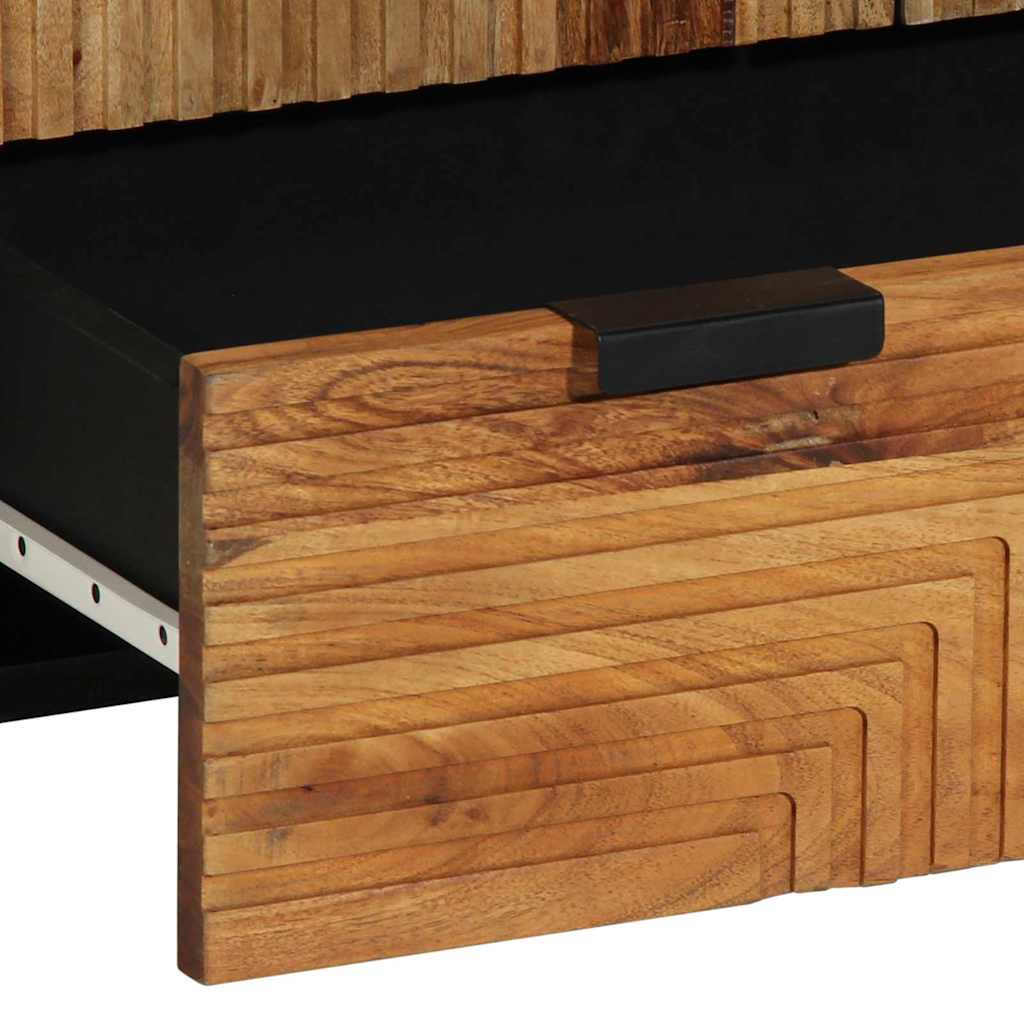 vidaXL Highboard with Drawer Brown 60 x 33 x 100 cm Solid Mango Wood