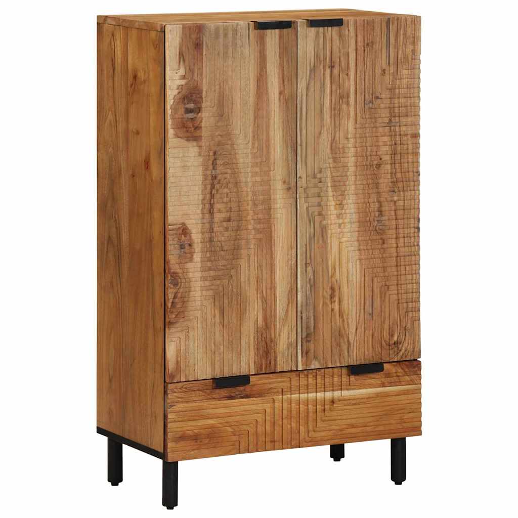 vidaXL Highboard with Drawer Brown 60 x 33 x 100 cm Solid Mango Wood