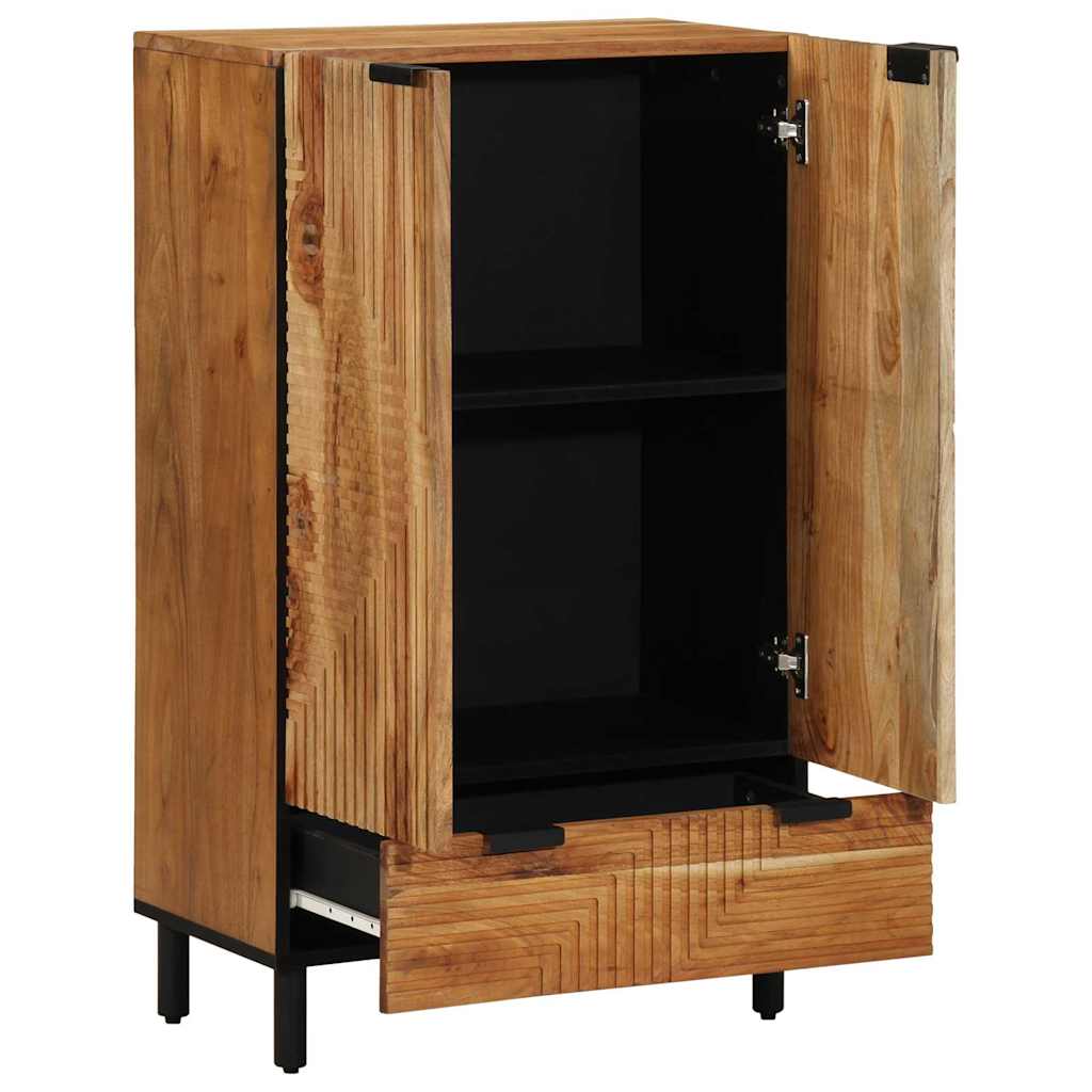 vidaXL Highboard with Drawer Brown 60 x 33 x 100 cm Solid Mango Wood