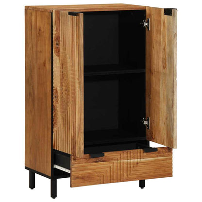 vidaXL Highboard with Drawer Brown 60 x 33 x 100 cm Solid Mango Wood