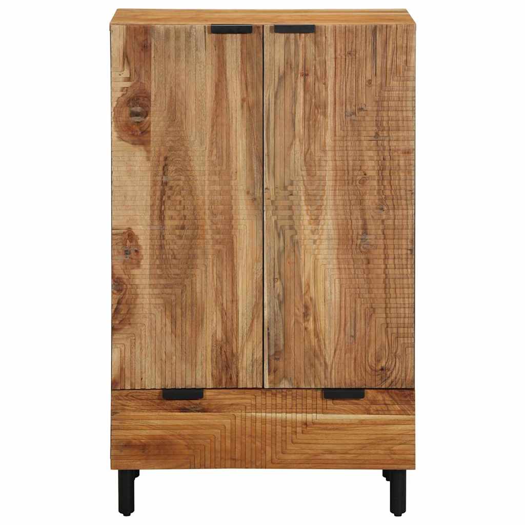 vidaXL Highboard with Drawer Brown 60 x 33 x 100 cm Solid Mango Wood