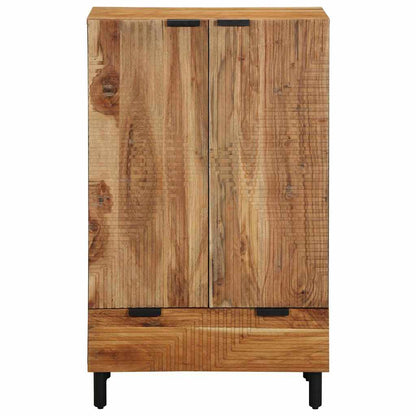 vidaXL Highboard with Drawer Brown 60 x 33 x 100 cm Solid Mango Wood