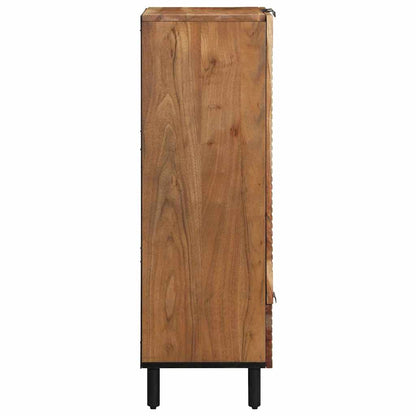 vidaXL Highboard with Drawer Brown 60 x 33 x 100 cm Solid Mango Wood