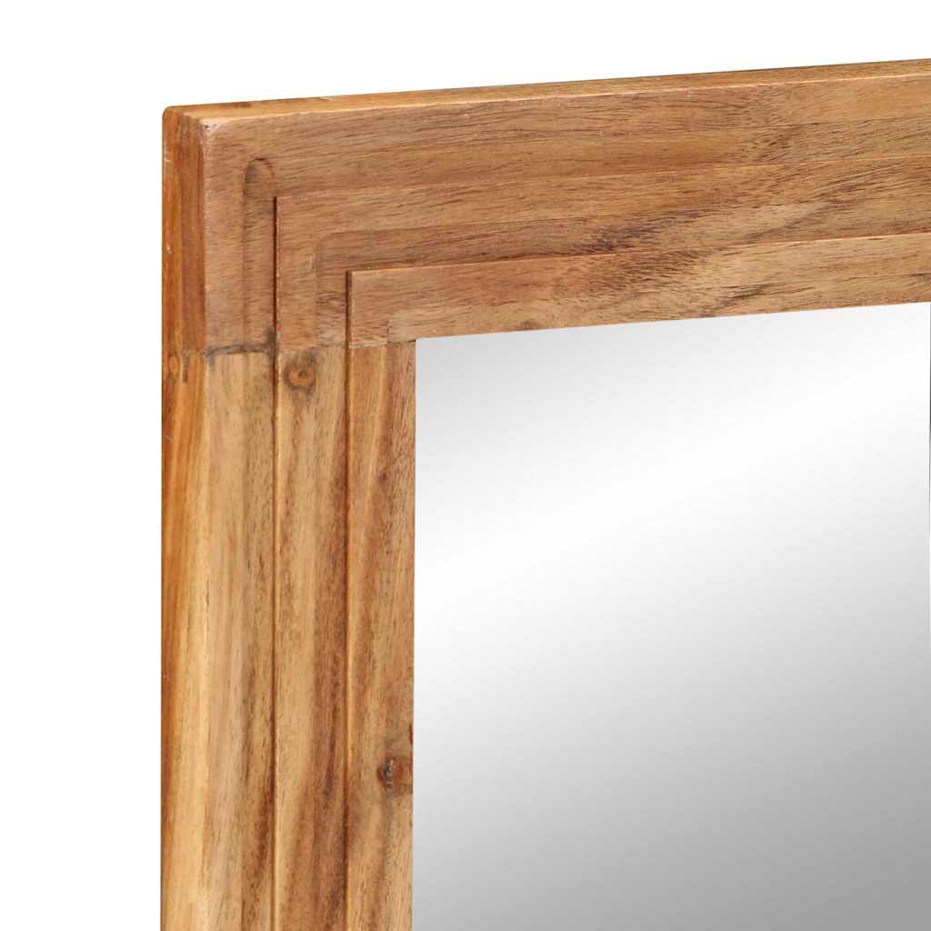 vidaXL Bathroom Mirror Wall-mounted with Mirror Brown 70 x 50 x 2.5 cm