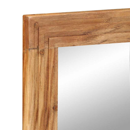 vidaXL Bathroom Mirror Wall-mounted with Mirror Brown 70 x 50 x 2.5 cm