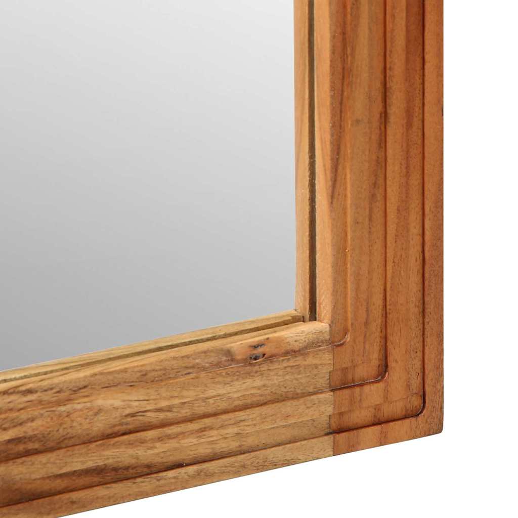 vidaXL Bathroom Mirror Wall-mounted with Mirror Brown 70 x 50 x 2.5 cm