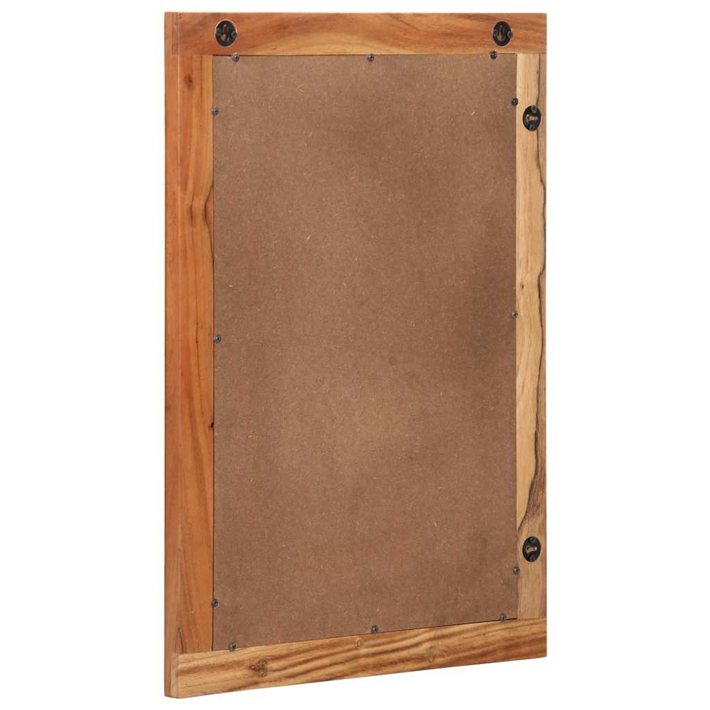 vidaXL Bathroom Mirror Wall-mounted with Mirror Brown 70 x 50 x 2.5 cm