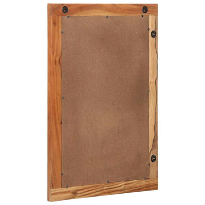vidaXL Bathroom Mirror Wall-mounted with Mirror Brown 70 x 50 x 2.5 cm