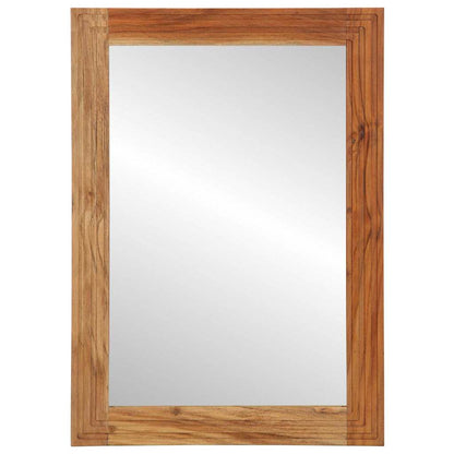 vidaXL Bathroom Mirror Wall-mounted with Mirror Brown 70 x 50 x 2.5 cm