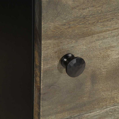 vidaXL Bedside Cabinet Light Grey 40x33x46 cm Solid Wood Mango