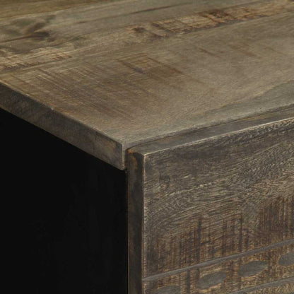 vidaXL Bedside Cabinet Light Grey 40x33x46 cm Solid Wood Mango