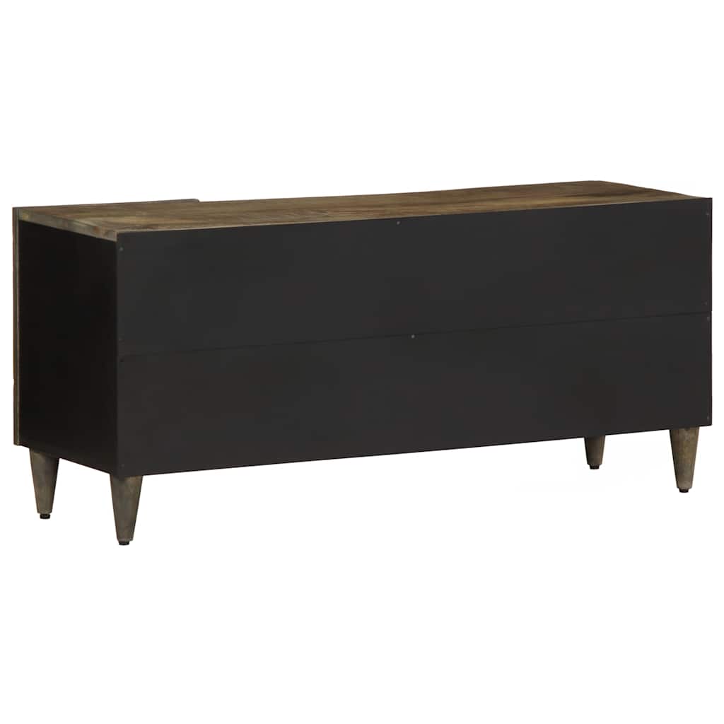 vidaXL TV Cabinet Light Grey 105x33.5x46 cm Solid Wood Mango