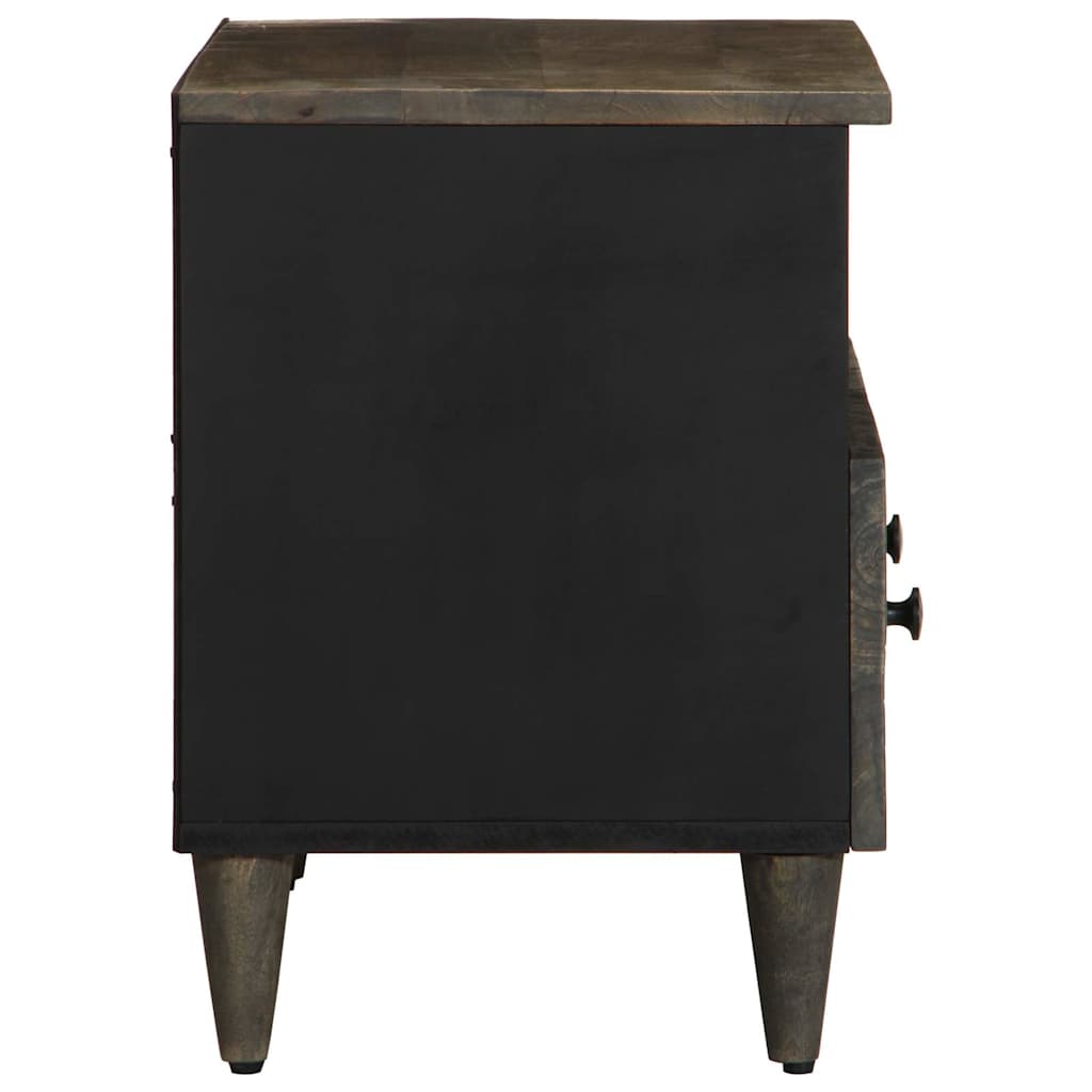 vidaXL TV Cabinet Light Grey 70x33.5x46 cm Solid Wood Mango