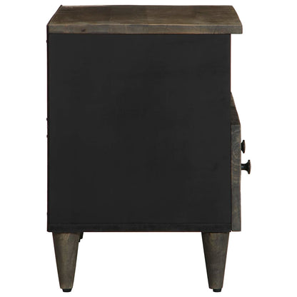 vidaXL TV Cabinet Light Grey 70x33.5x46 cm Solid Wood Mango