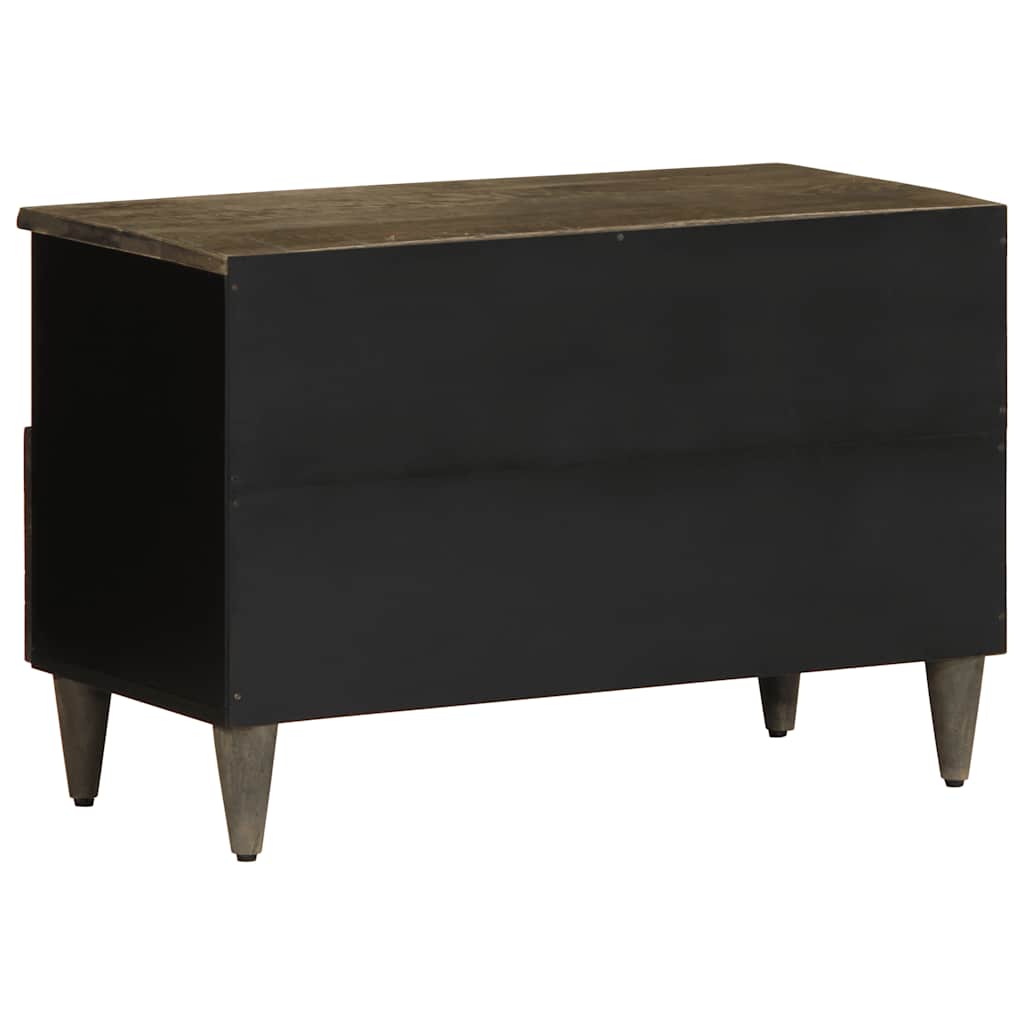 vidaXL TV Cabinet Light Grey 70x33.5x46 cm Solid Wood Mango