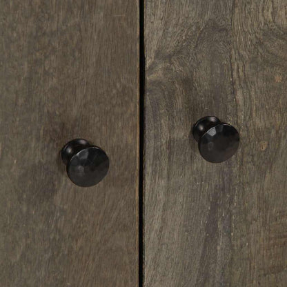 vidaXL Sideboard Light Grey 60x33.5x75 cm Solid Wood Mango