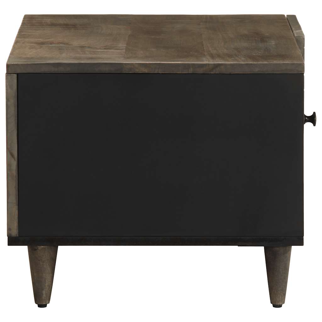 vidaXL Coffee Table Light Grey 80x50x40 cm Solid Wood Mango