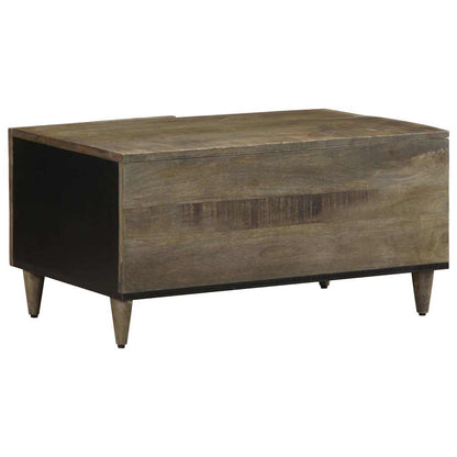 vidaXL Coffee Table Light Grey 80x50x40 cm Solid Wood Mango
