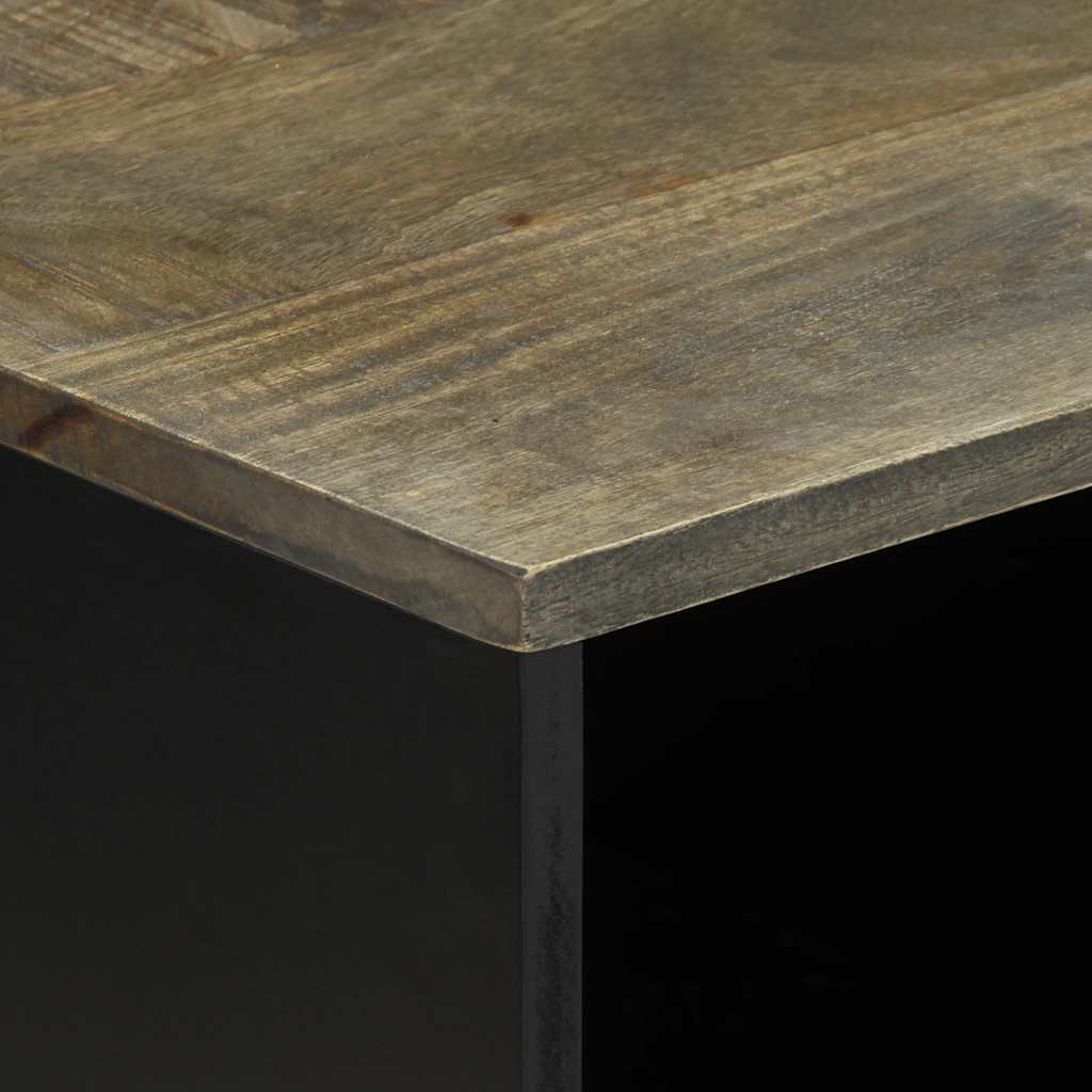 vidaXL Coffee Table Light Grey 80x50x40 cm Solid Wood Mango