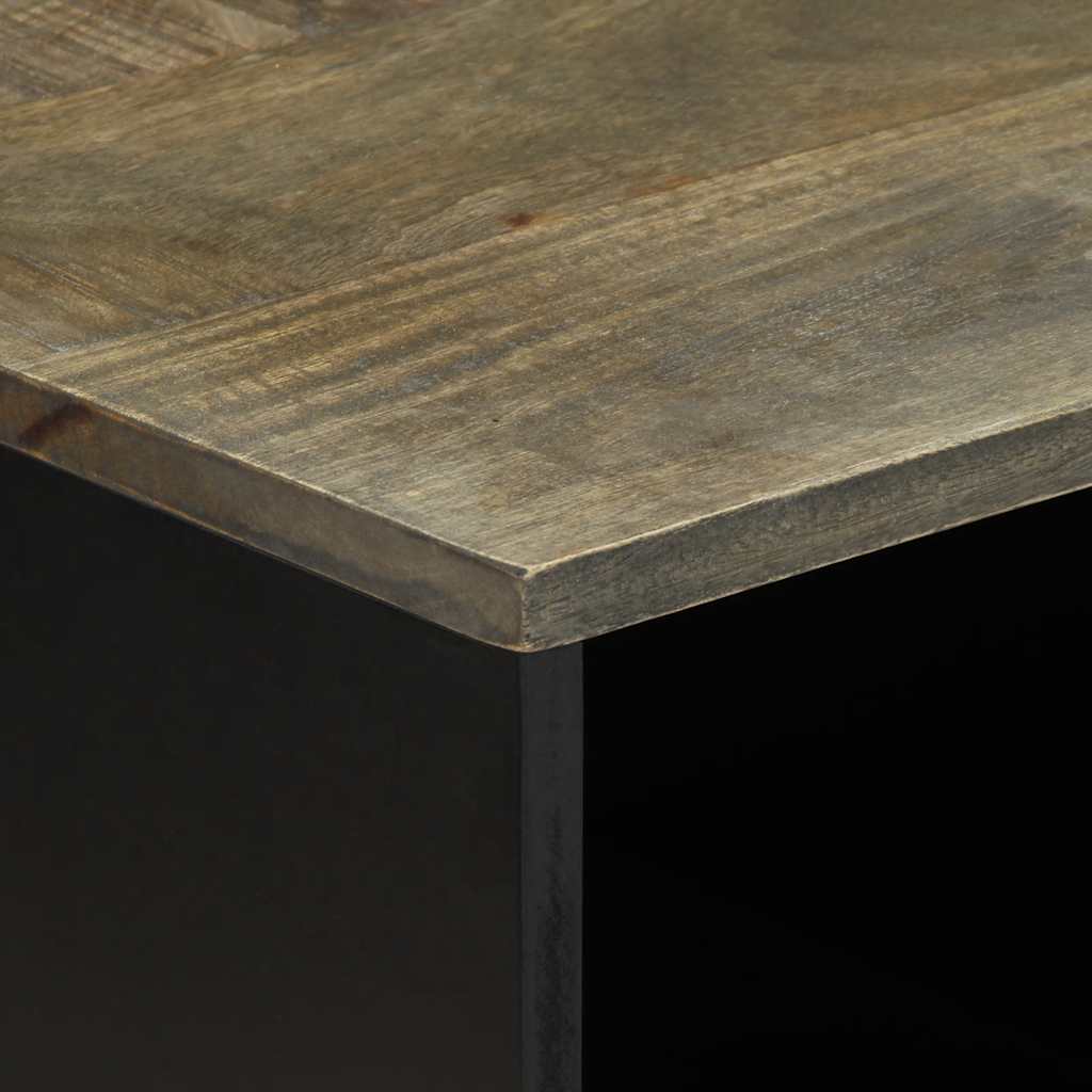 vidaXL Coffee Table Light Grey 80x50x40 cm Solid Wood Mango