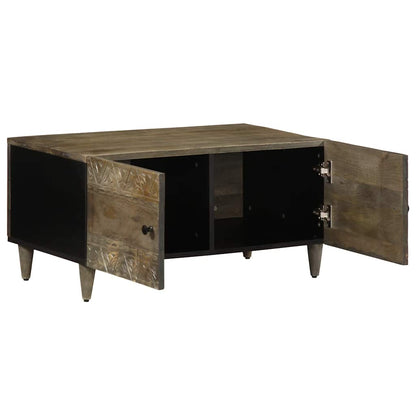 vidaXL Coffee Table Light Grey 80x50x40 cm Solid Wood Mango