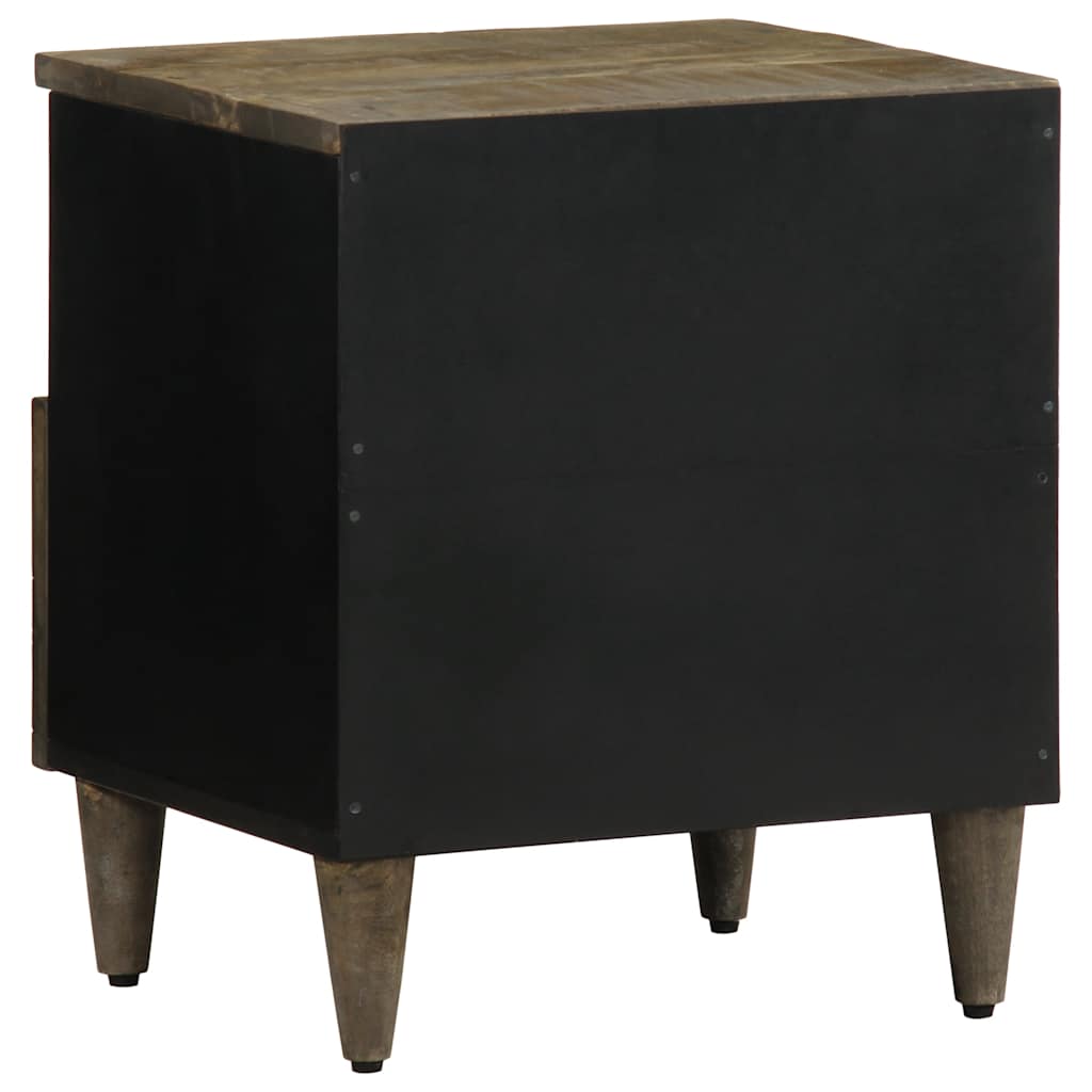 vidaXL Bedside Cabinets 2 pcs Light Grey 40x33x46 cm Solid Wood Mango