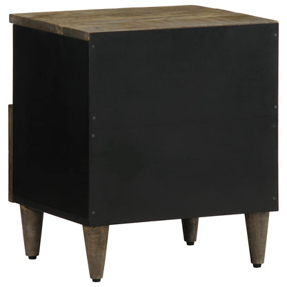 vidaXL Bedside Cabinets 2 pcs Light Grey 40x33x46 cm Solid Wood Mango