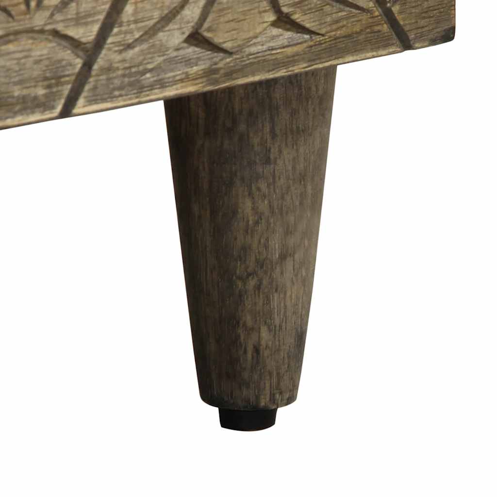 vidaXL Bedside Cabinets 2 pcs Light Grey 40x33x46 cm Solid Wood Mango